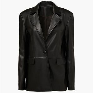 Brand new faux leather blazer from We Wore What
